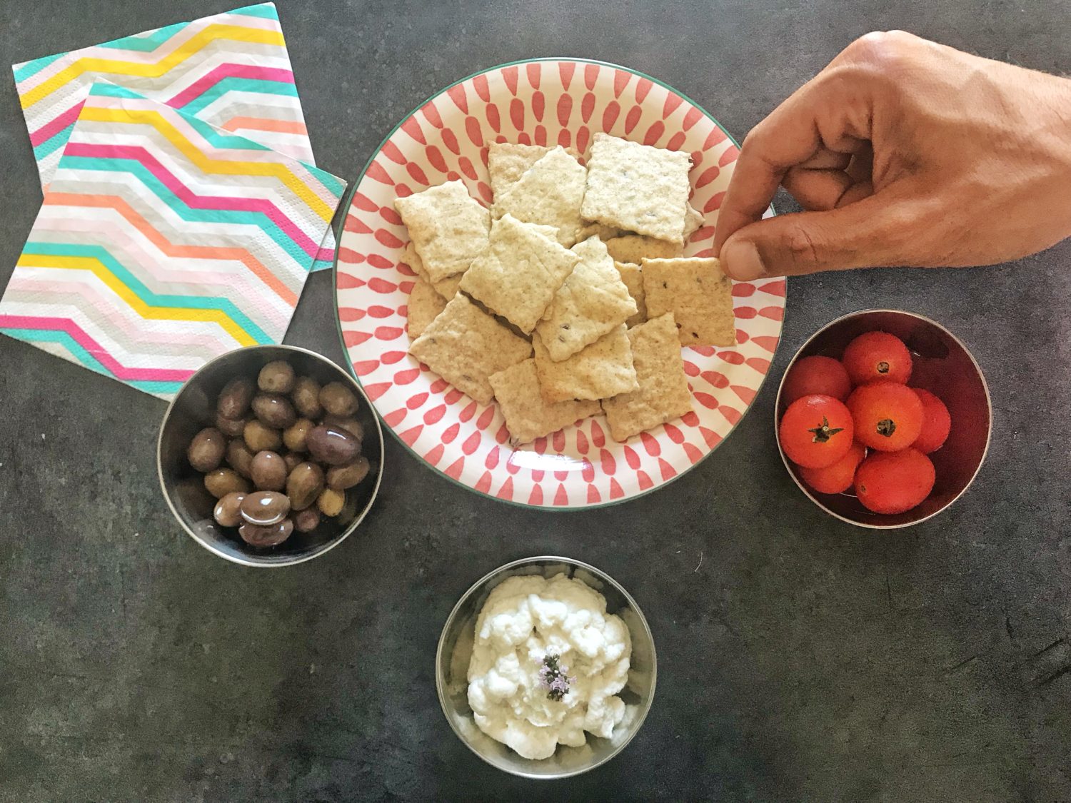 Crackers e pasta madre