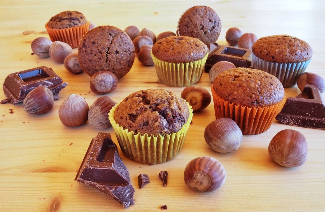 Mini Muffin cioccolato e nocciole