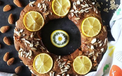 Ciambella al profumo di mandorle, limone e zenzero